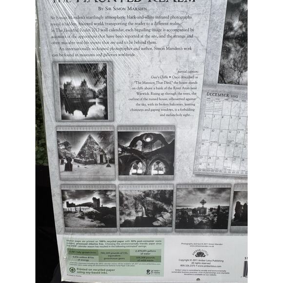 The Haunted Realm 2012 Calendar by Sir Simon Marsden, 12" X 12" New! - Picture 5 of 6